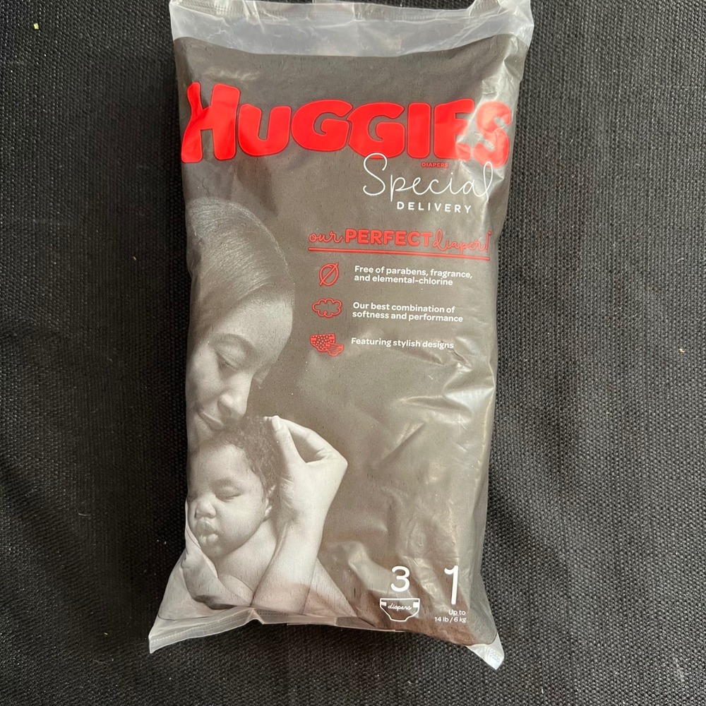 Huggies Special Delivery Diapers Size 3 31 Count Plant-Based Fragrance Free NEW